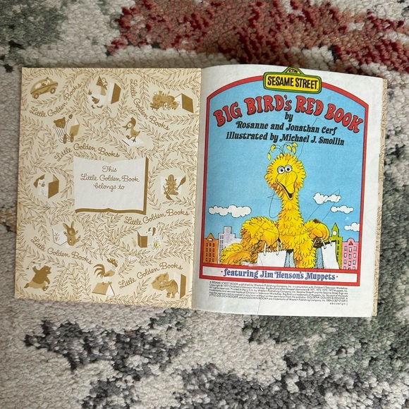 Vintage Children’s Book 1977 Sesame Street Big Bird's Red Book Children’s Book - Picture 6 of 13